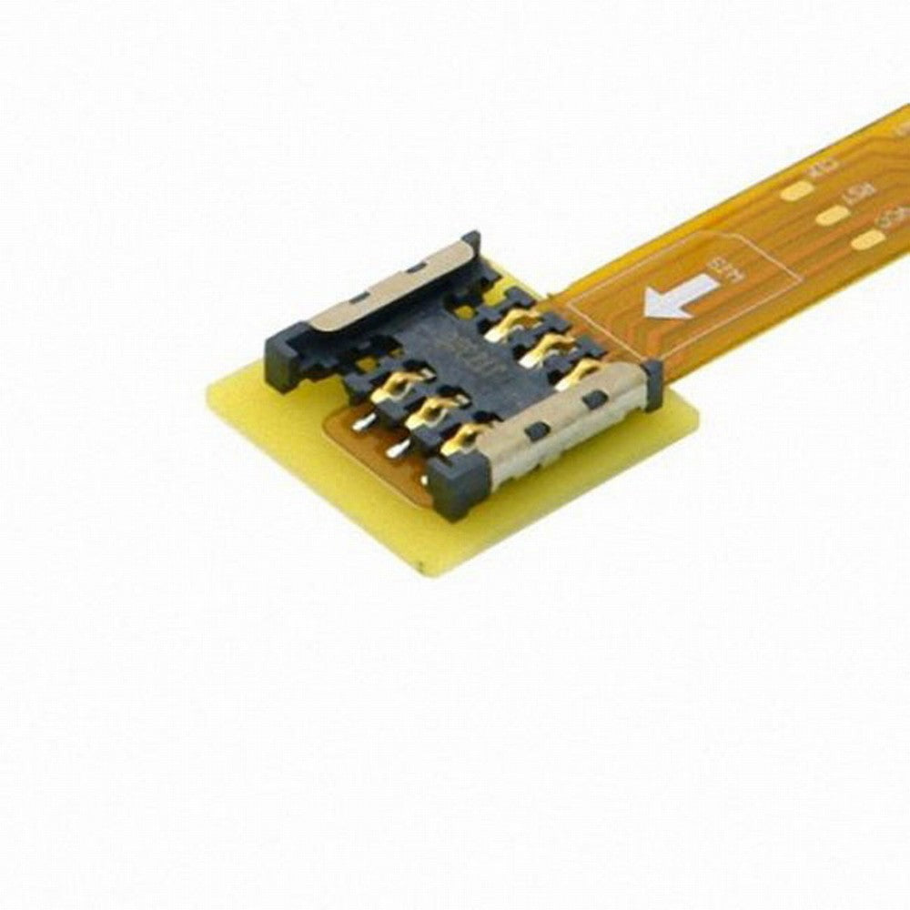 Chenyang Micro SIM Card to Nano SIM Kit Male to Female Extension Soft Flat FPC Cable Extender 10cm EP-083