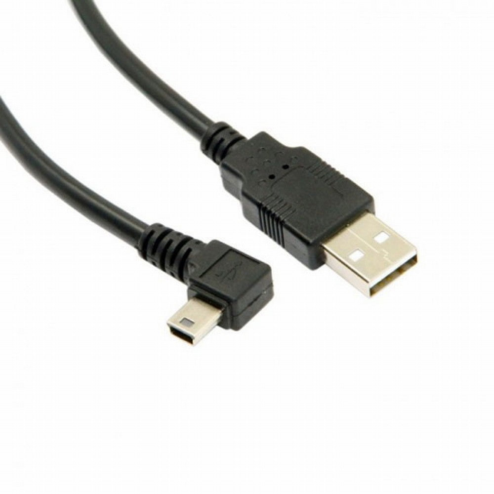 Chenyang Mini USB B Type 5pin Male Right Angled 90 Degree to USB 2.0 Male Type-A Power Data Cable U2-057-RI