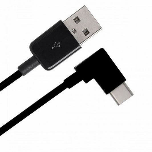 Chenyang Right Angled Type C USB-C to USB 2.0 Cable 90 Degree Connector for Tablet  Mobile Phone CC-UC-011-BK