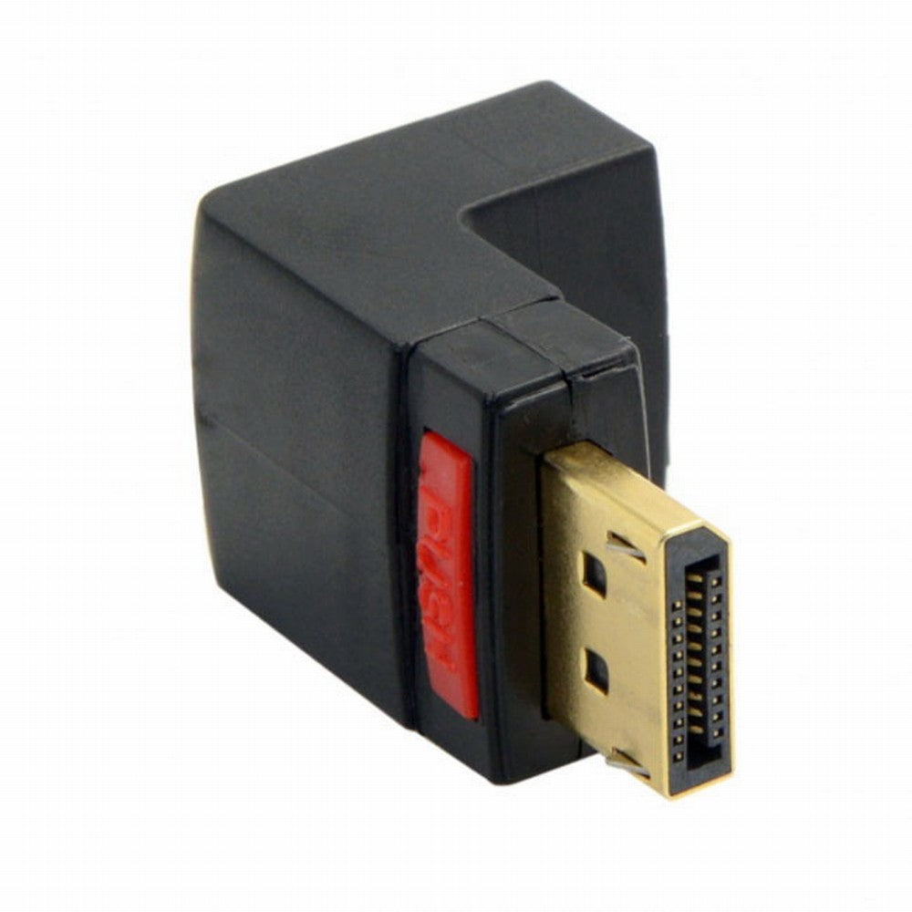 Chenyang Down Angled 90 Degree DisplayPort Male to Female Extension Adapter DP-016-DN
