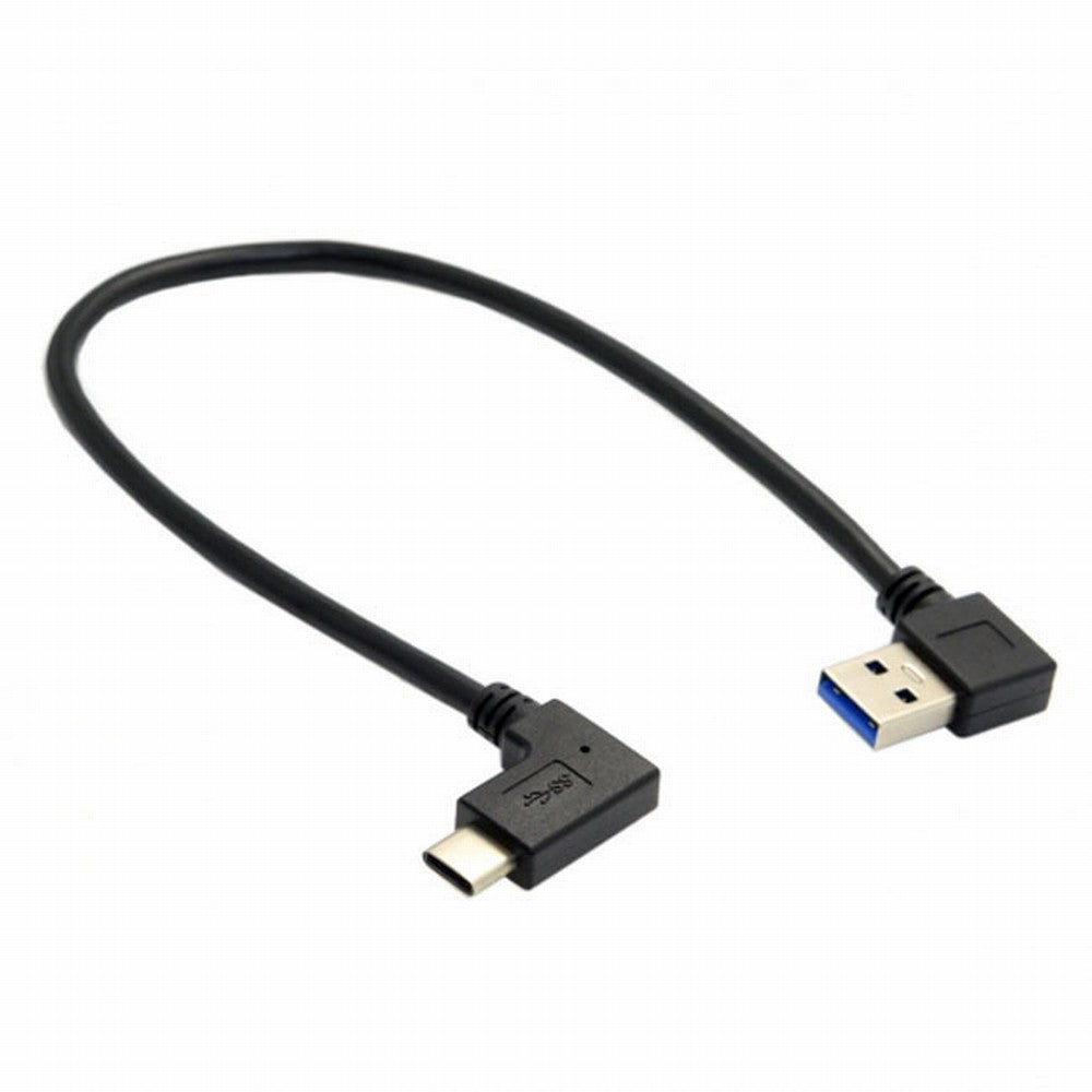 Chenyang Reversible USB 3.1 USB-C Angled to 90 Degree Right Angled USB 3.0 Cable for Laptop Tablet Phone UC-089-RI