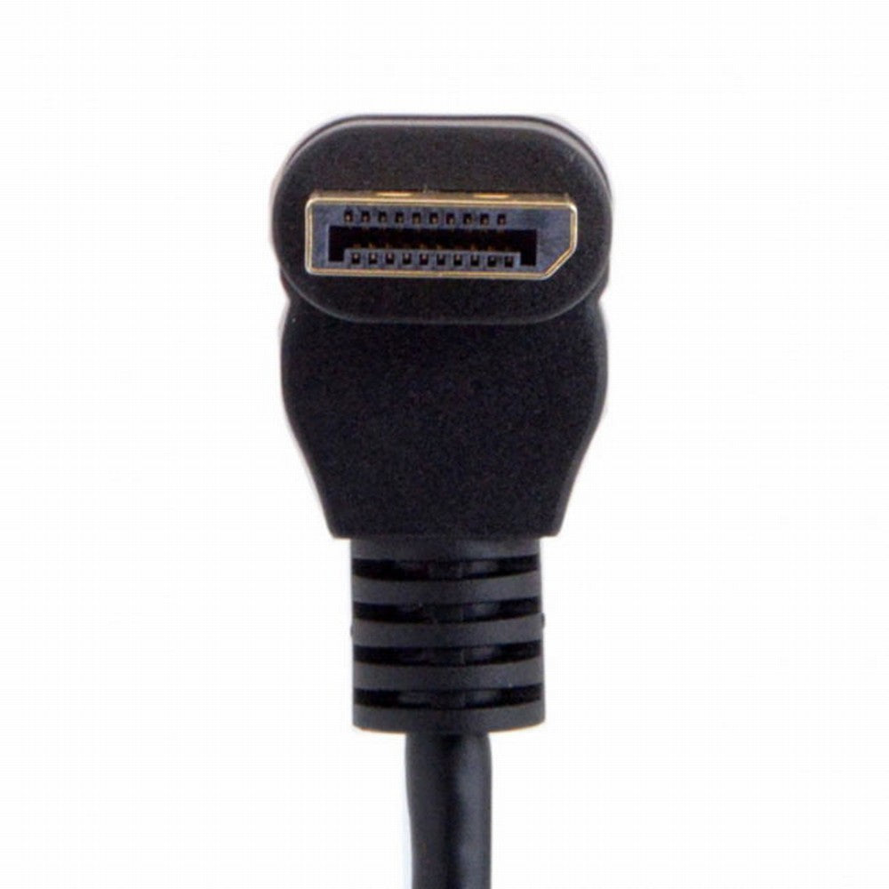 Chenyang Down Angled DP DisplayPort 90 Degree to Mini DP DisplayPort Female Cable for Displays Monitors DP-048-DN