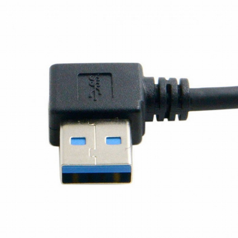 Chenyang Right Angled USB 3.0 Type-A Male to USB 3.0 Type-A Female Extension Cable 20cm 5Gbps 90 Degree U3-036-RI