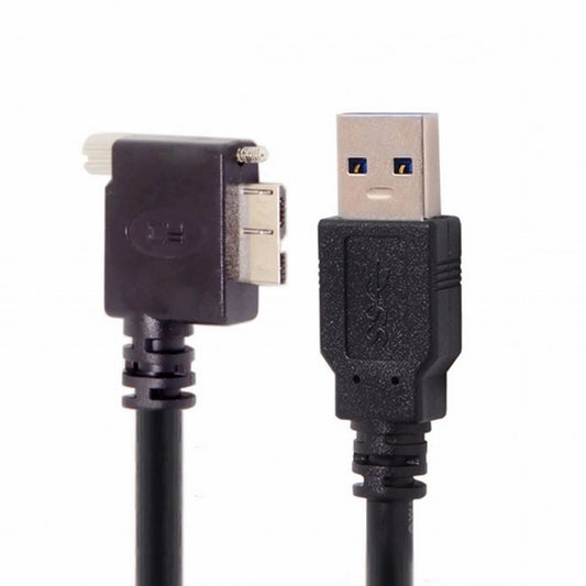 Chenyang  90 Degree Right Angled Micro USB Screw Mount to 3.0 Data Cable for Industrial Camera CC-U3-044-RI