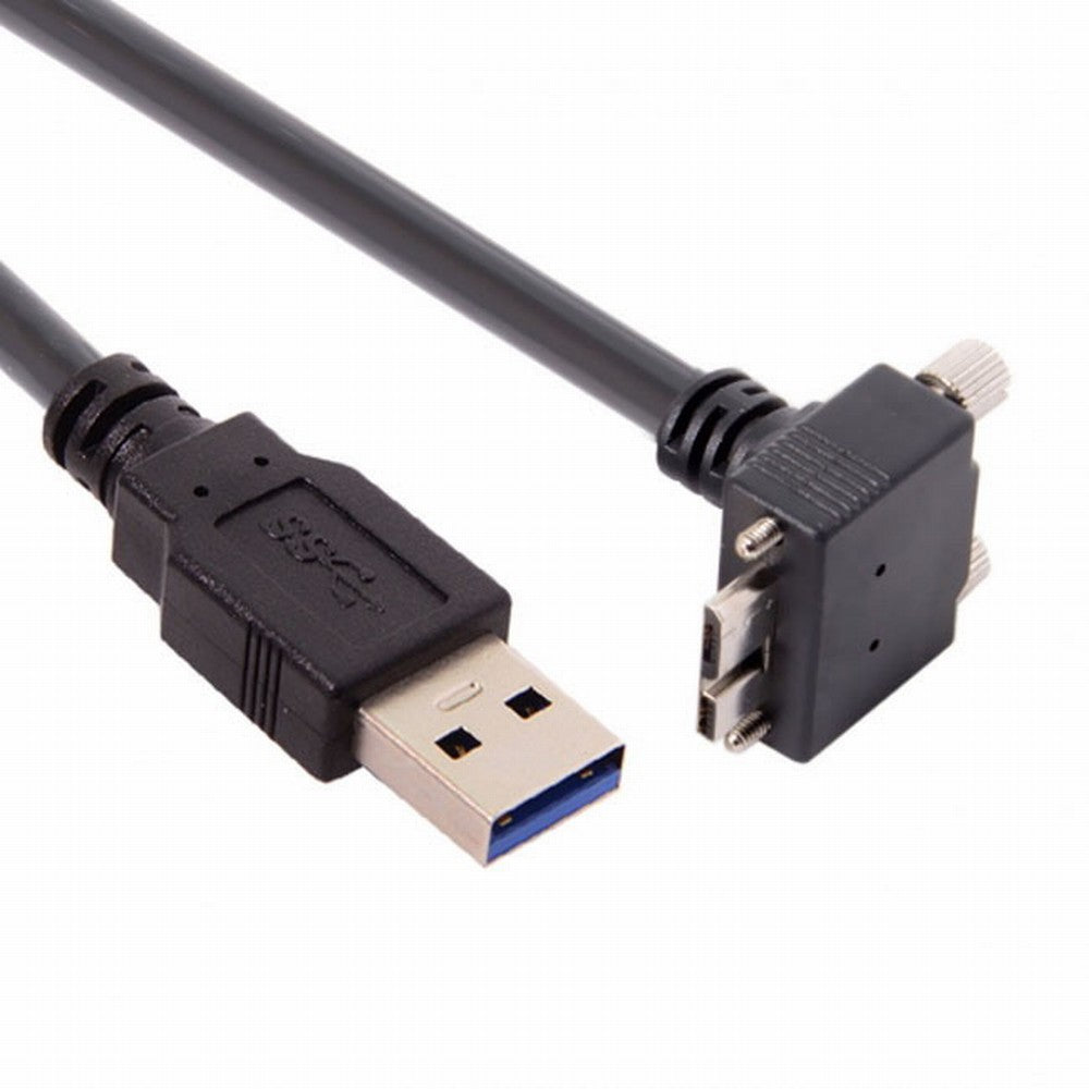 Chenyang  90 Degree Up Angled Micro USB Screw Mount to 3.0 Data Cable for Industrial Camera CC-U3-044-UP