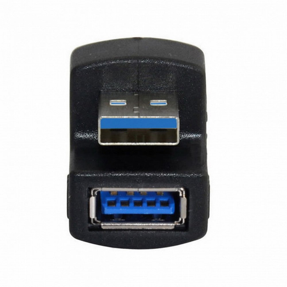 Chenyang 2pcs/Set Up Down Angled USB 3.0 Adapter A Male to Female Extension 180 Degree 5Gbps U3-099