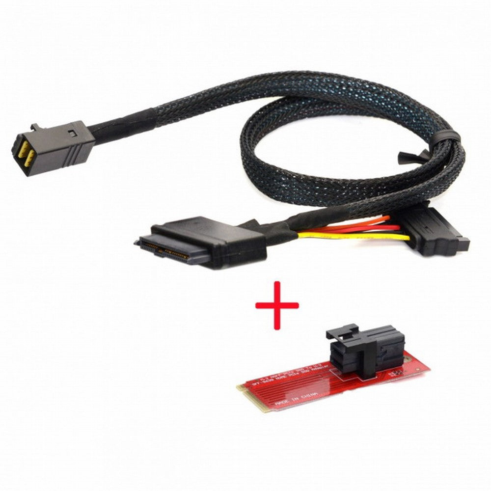 Chenyang M.2 SFF-8643 Card Adapter and U.2 U2 SFF-8639 NVME PCIe SSD Cable PCI-E 3.0 4.0 for Mainboard SSD SF-093+SF-094