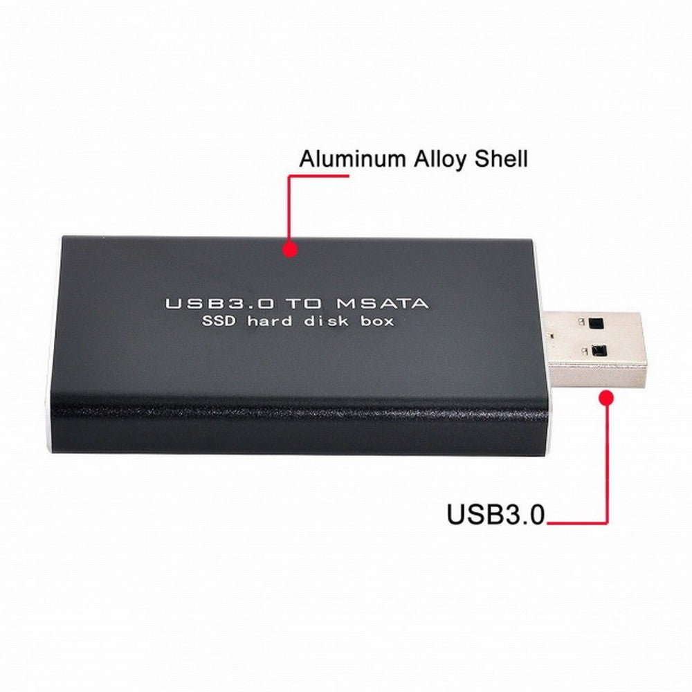 Chenyang Mini PCI-E mSATA to USB 3.0 External SSD PCBA Conveter Adapter Pen Driver Card with Case U3-034