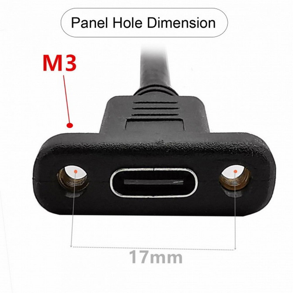 Chenyang 90 Degree Up Down Angled USB-C USB 3.1 Type C Male to Female Extension Data Cable 30cm UC-049-UP