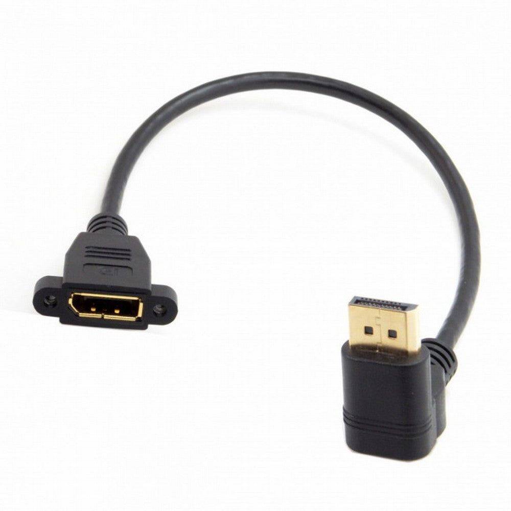 Chenyang DisplayPort Display Port Male to Female 90 Degree Up Angled Extension Cable DP-015-UP
