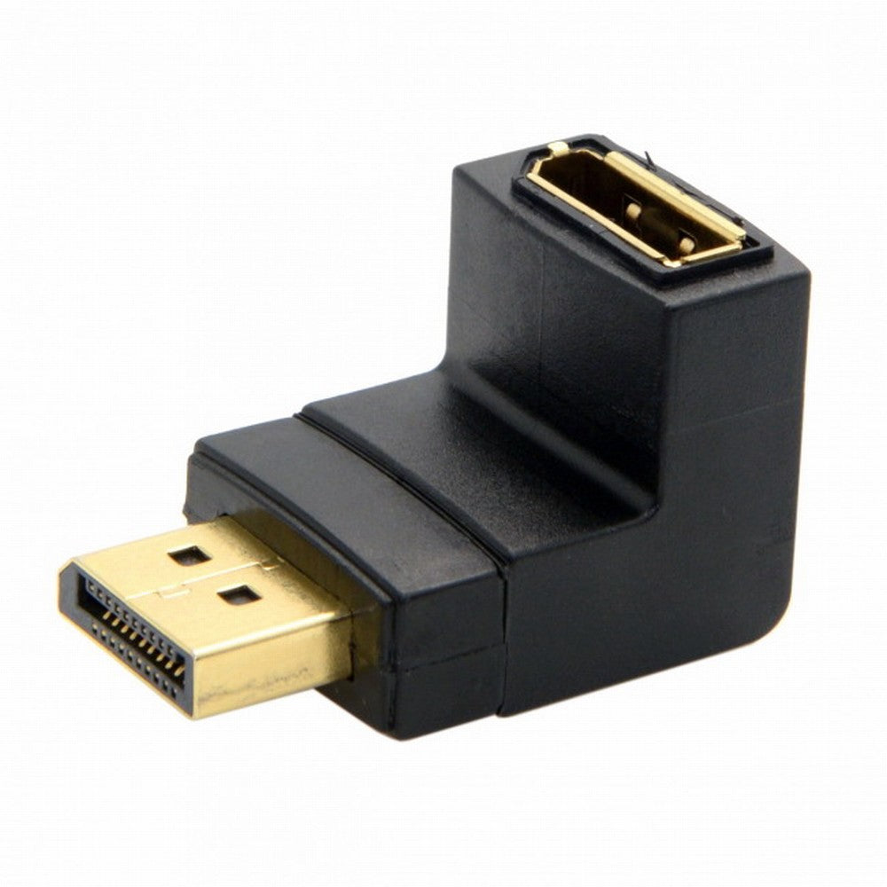 Chenyang Down Angled 90 Degree DisplayPort Male to Female Extension Adapter DP-016-DN