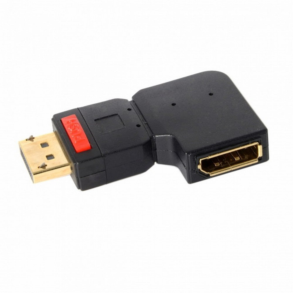 Chenyang Left Angled 90 Degree DisplayPort Male to Female Extension Adapter Standard DP 4K DP-016-LE