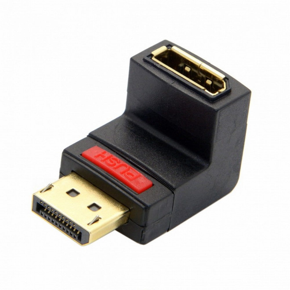 Chenyang Up Angled 90 Degree DP DisplayPort Male to Female Extension Adapter 4K DP-016-UP