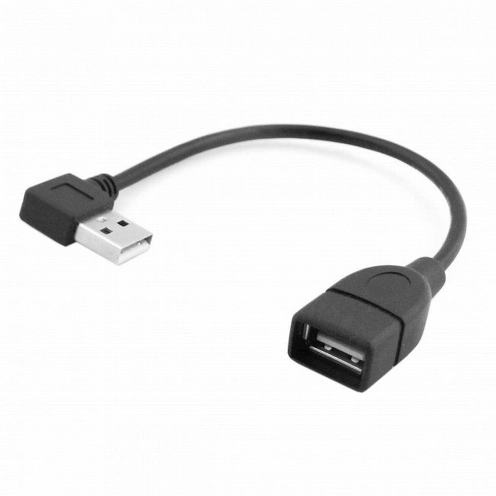 Chenyang 90D Left Angled Type USB 2.0 A Male to USB Female M/F Extension Cable CC-U2-002-LE