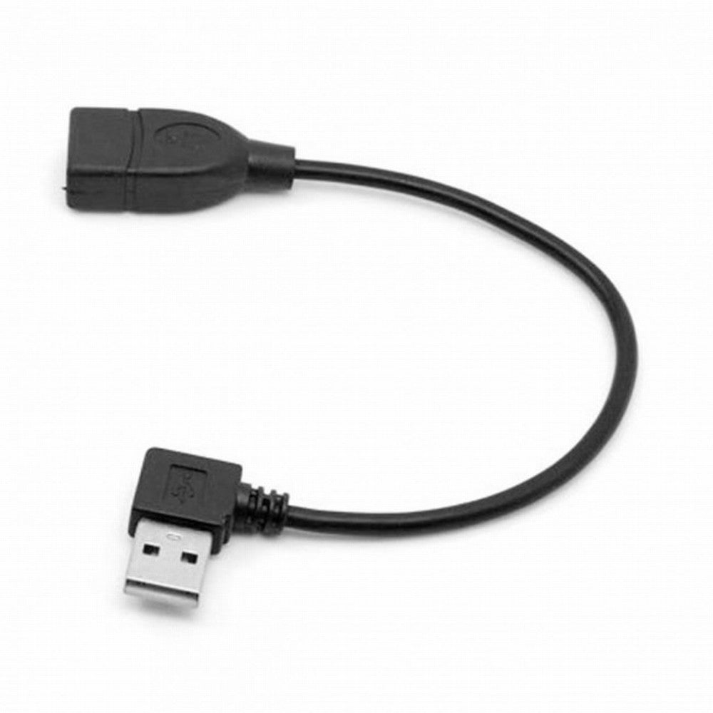 Chenyang 90D Left Angled Type USB 2.0 A Male to USB Female M/F Extension Cable CC-U2-002-LE