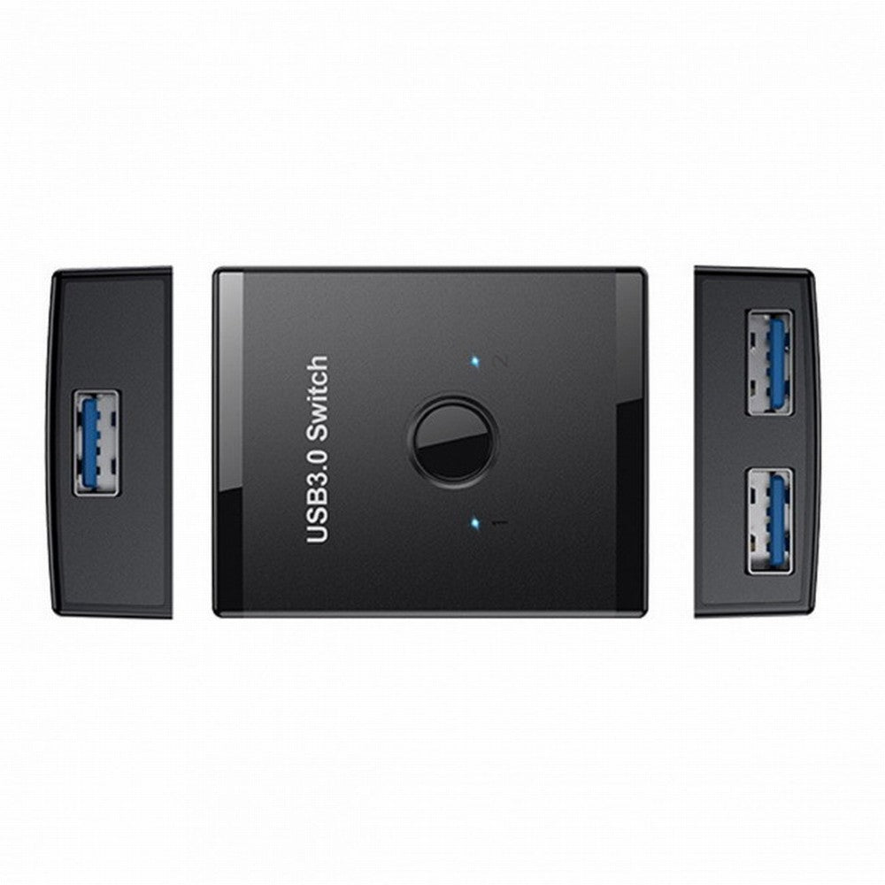 Chenyang KVM USB 3.0 Bidirectional Switch Selector 2 to 1 PCs Sharing or 1 to 2 Hub for Keyboard Mouse Scanner Printer U3-014