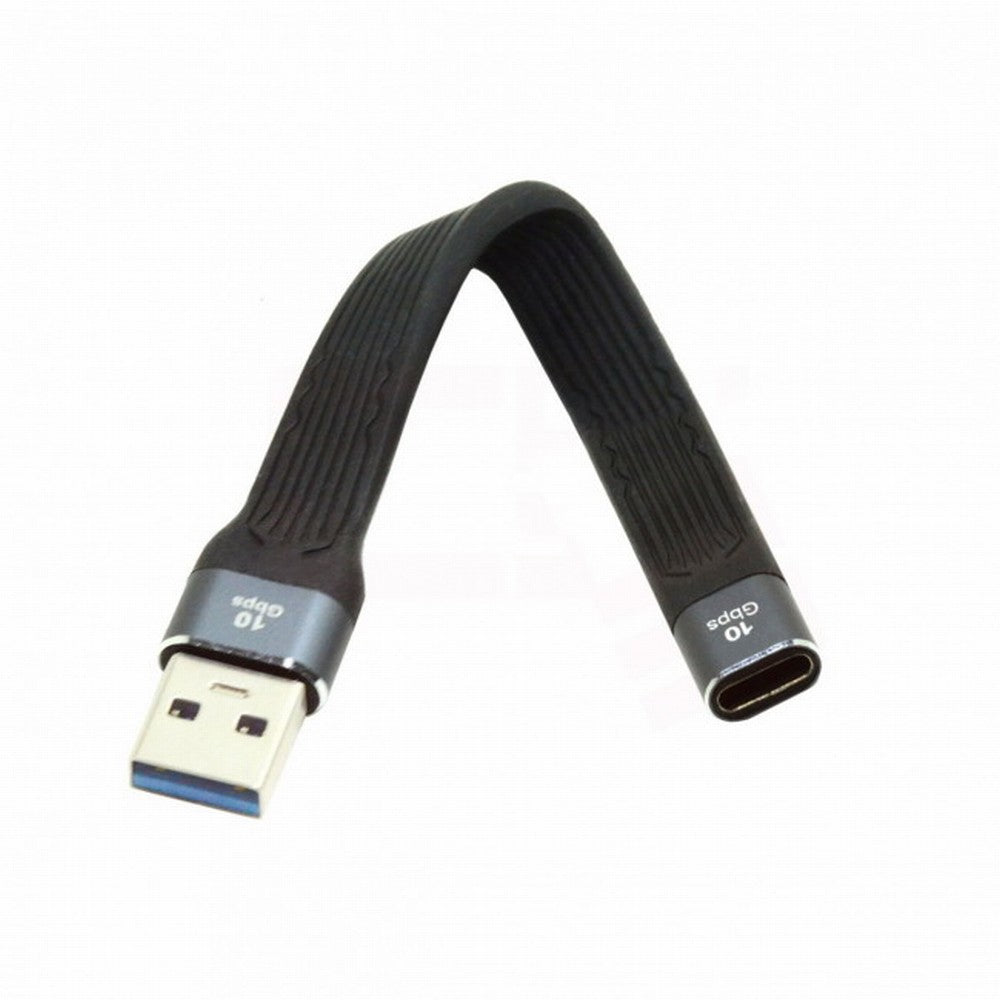 Chenyang 10Gbps USB 3.1 Type C Female to USB3.0 Type A Male Flat Slim FPC Data Cable 13cm for Laptop Phone UC-113-0.13M