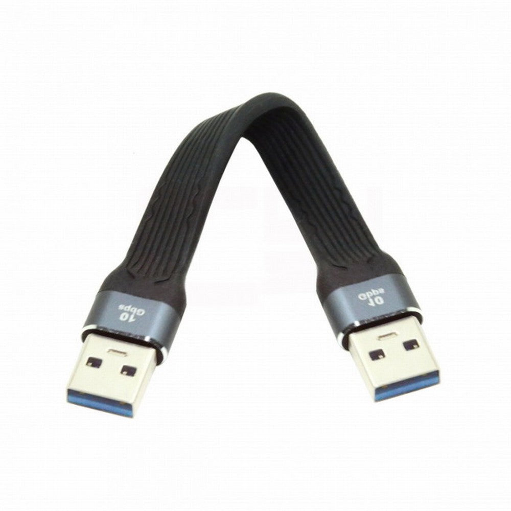 Chenyang 10Gbps USB 3.1 Type A Male to USB3.0 Type A Male Extension Flat Slim FPC Data Cable 13cm for Laptop Desktop U3-001-0.13M