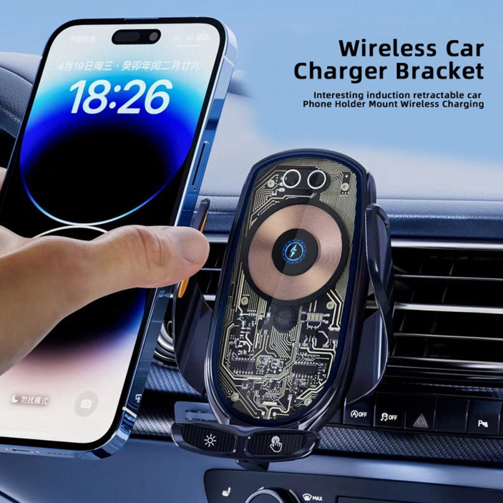 Chenyang Type-C Car Air Vent Mount Holder Cradle USB-C Magnetic charging Wireless 360 Degree Rotation Universal Cell Phone Mount Compatible for 4-7 inch Phone UC-097