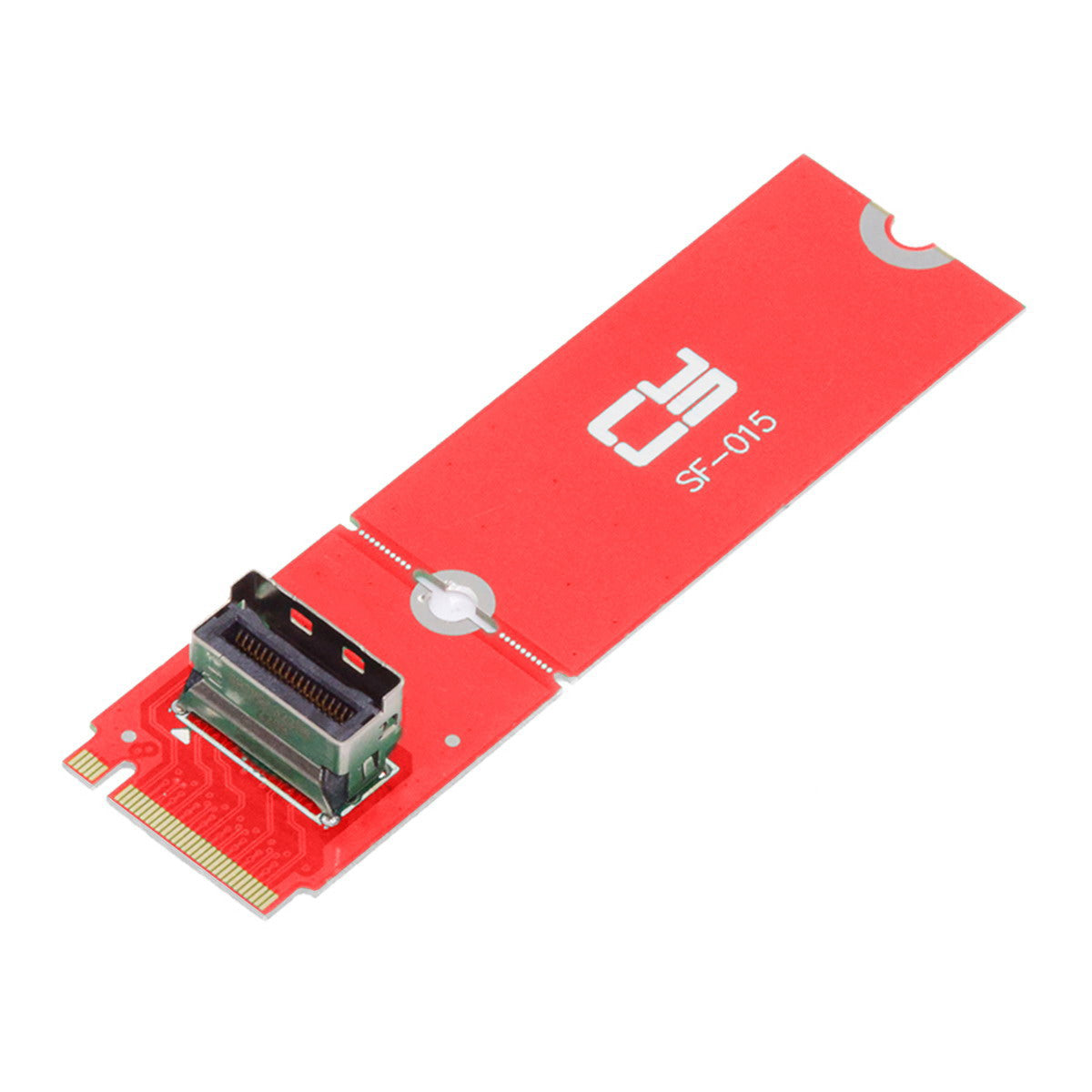 Chenyang PCI-E 5.0 4.0 M.2 M-key to MCIO Mini Cool Edge IO Female Host Adapter for PCIe Nvme SSD 2280 2230 SF-015