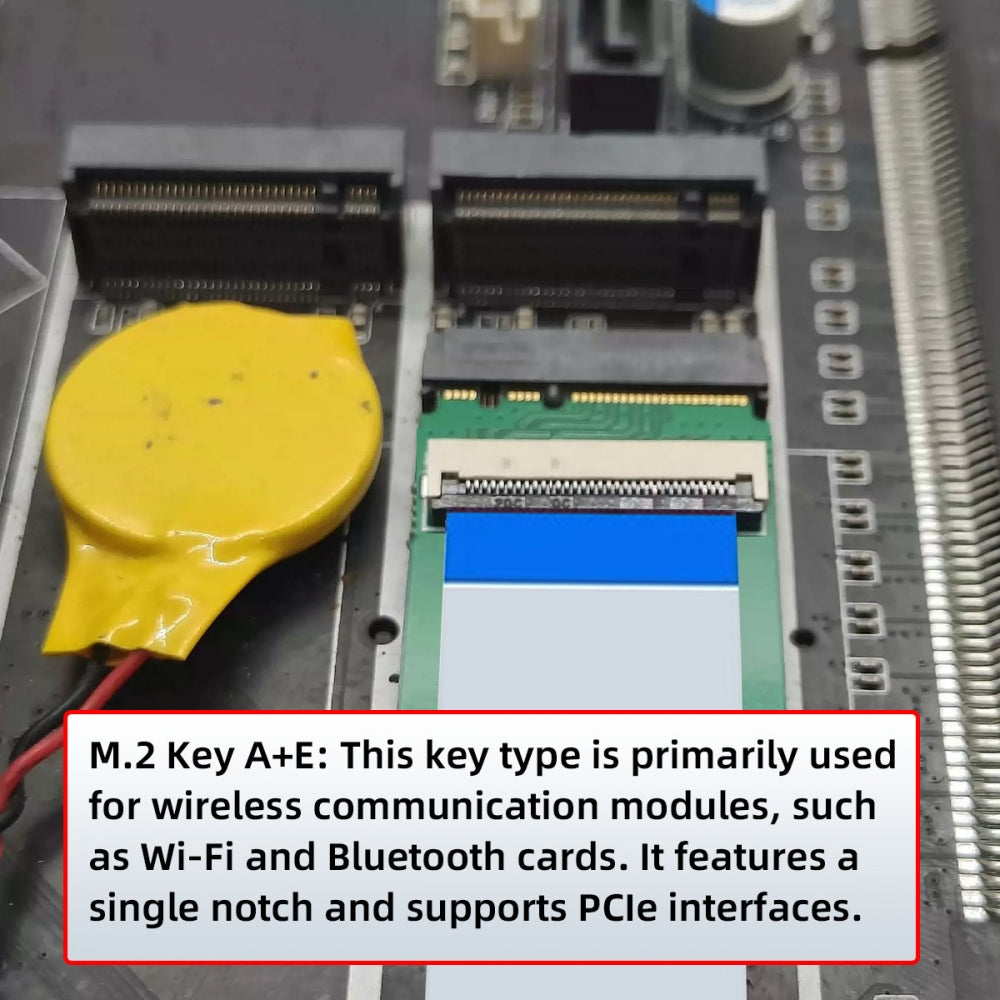 Chenyang 2230 NGFF A+E-Key Male to NVME M-key Female Extension Cable for Laptop Mainboard SSD 2280
