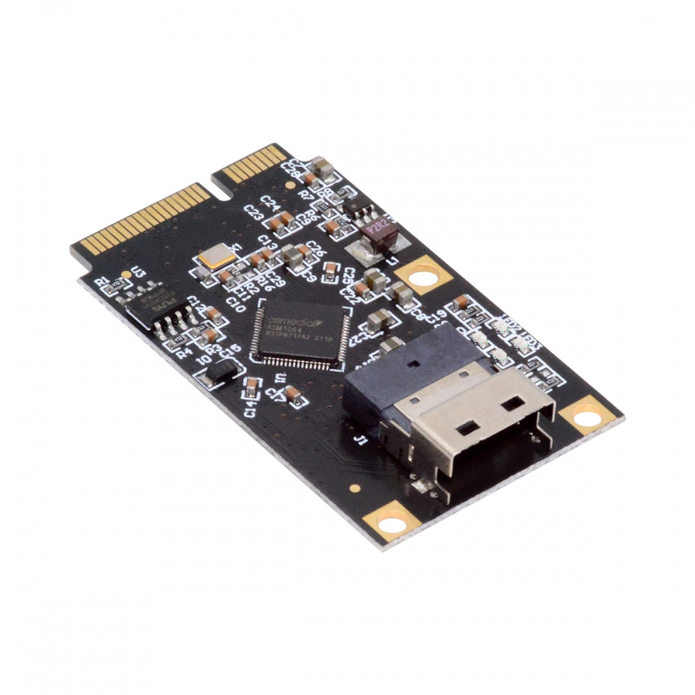 Chenyang Mini PCI-E PCI Express to Slimline SFF-8654 SATA 3.0 Four Ports Adapter Converter 6Gbps Disk Extension Card for SSD